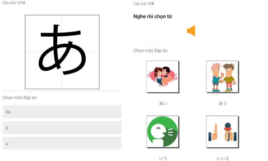 Học tiếng Nhật bằng Flashcard 