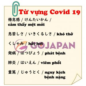 Từ vựng tiếng Nhật khi đi khám mùa COVID-19